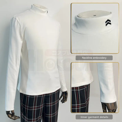 Persona 5 - School Uniform (Ren Amamiya, Joker) Cosplay, full costume (Coat, Top, Badge, Pants)