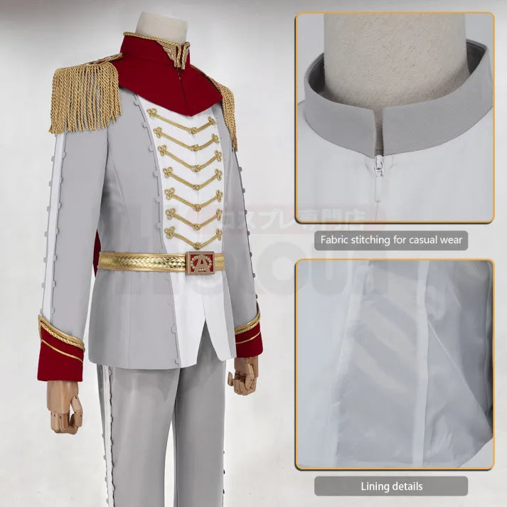 Persona 5 - Crow Prince suit (Akechi Goro) Cosplay, Mask + full costume (Top, Pants, Cape, Belt)