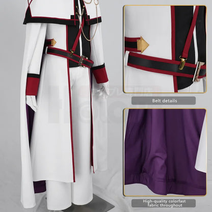 Re:Zero - Julius Juukulius, Cosplay full Outfit (Umhang, Mantel, Hose, Hemd, Schultergurt, Metallketten, Gürtel, Handschuhe)
