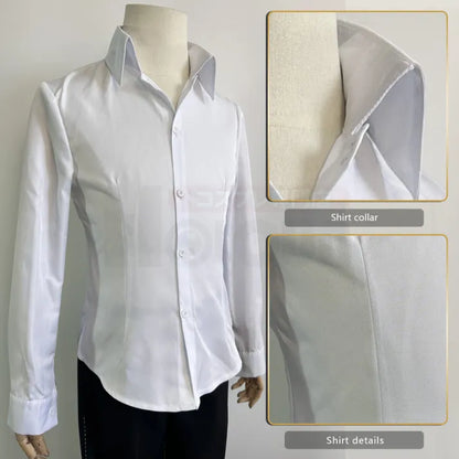 Persona 4 - School Uniform (Yu Narukami) Cosplay, full costume (Coat, Shirt, Pants, Brooch)