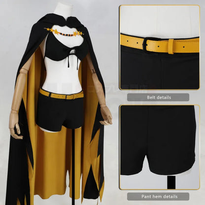 Re:Zero - Shaula, Cosplay Season 4 full Outfit (Cloak, Short, Headband, Bralette, Chain, Belt)