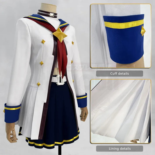 Umamusume - Oguri Cap Cosplay, full outfit (Coat, Skirt, Top, Belt, Neck jewelry, Bow tie, Headdress)