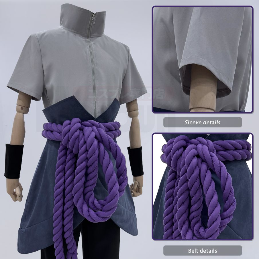 Naruto - Sasuke Uchiha Cosplay, Anime Costum Adult Version Unisex Costume only