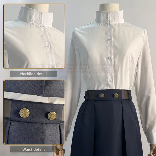 Jujutsu Kaisen - Kugisaki Nobara, Cosplay Costume Jacket Skirt Rose Net Synthetic