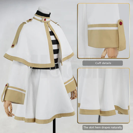Frieren - Frieren, Cosplay Beyond Journey's End Anime Costume Shawl Cloak Dress with Ears