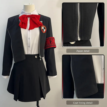 Persona 3 - Gekkoukan High School Uniform (Aegis), Cosplay full costume (Rock, Hemd, Mantel, Armband, Fliege)