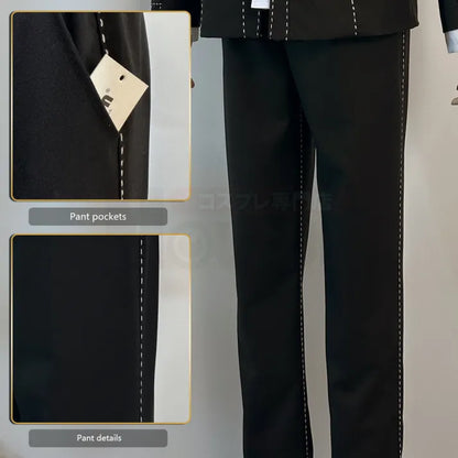 Persona 4 - School Uniform (Yu Narukami) Cosplay, full costume (Coat, Shirt, Pants, Brooch)