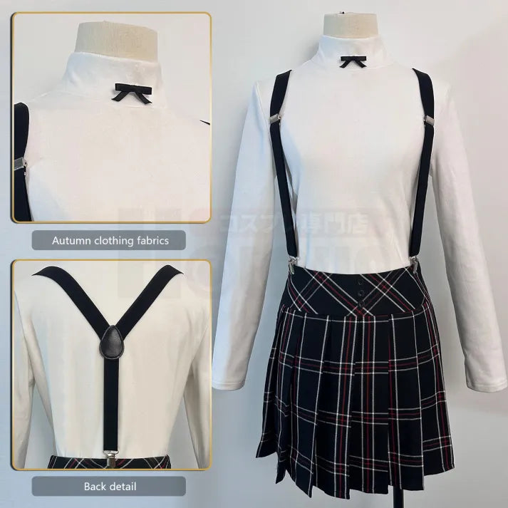 Persona 5 - School Uniform (Kasumi Yoshizawa) Cosplay, full costume (Skirt, Top, Coat, Suspender, Badge)