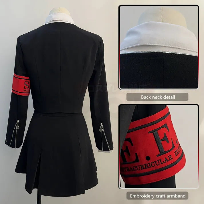 Persona 3 - Gekkoukan High School Uniform (Aegis), Cosplay full costume (Rock, Hemd, Mantel, Armband, Fliege)