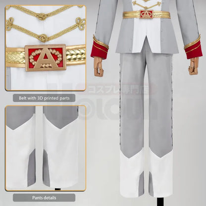 Persona 5 - Crow Prince suit (Akechi Goro) Cosplay, Mask + full costume (Top, Pants, Cape, Belt)