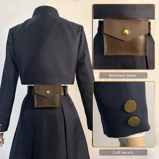 Jujutsu Kaisen - Kugisaki Nobara, Cosplay Costume Jacket Skirt Rose Net Synthetic