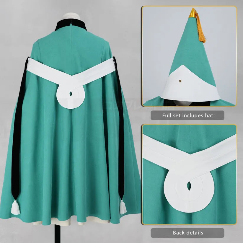 Witch Hat Atelier - Coco, Cosplay Full costume (Cloak, Dress, Hat, Belt)