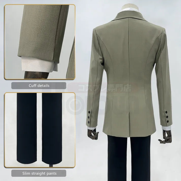 Persona 5 - Detective Uniform (Akechi Goro) Cosplay, full costume (Mantel, Krawatte, Handschuhe, Hemd, Hose)