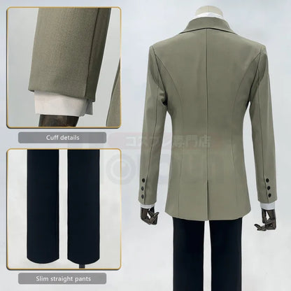 Persona 5 - Detective Uniform (Akechi Goro) Cosplay, full costume (Mantel, Krawatte, Handschuhe, Hemd, Hose)
