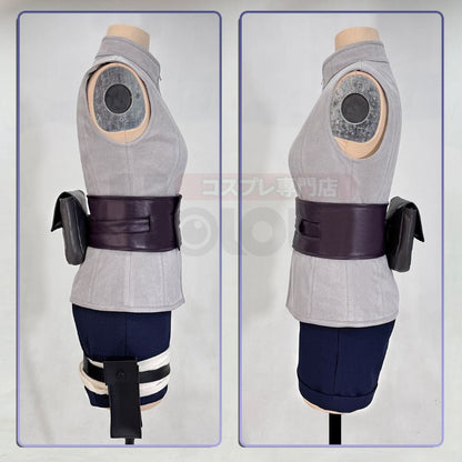 Naruto - Hinata Hyuga, Anime Cosplay Costume Top Shorts Waist Bag