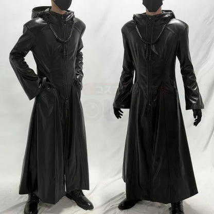 Kingdom Hearts - The Organization XIII Cosplay, full outfit (Halskette, Mantel, Handschuhe)