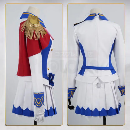 Umamusume - Tokai Teio Cosplay, full outfit (Top, Skirt, Shawl, Shoulder decoration, Belt, Bow tie, Headdress, Gloves)