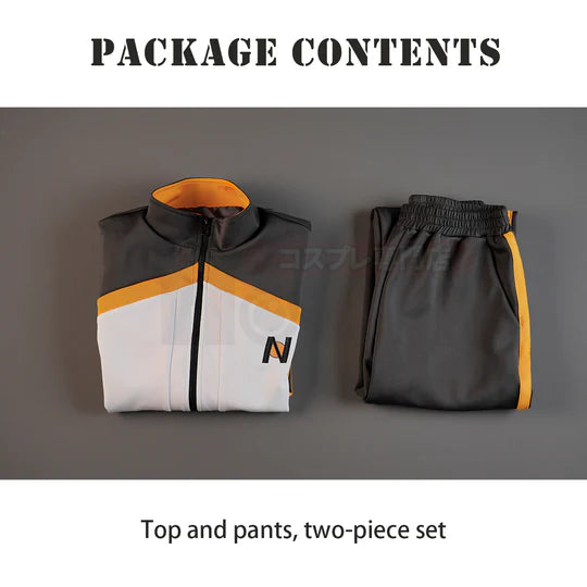 Re:Zero - Natsuki Subaru, Cosplay Costume Embroidery Full Zip Tracksuit Elastic Pants