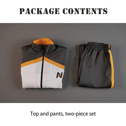 Re:Zero - Natsuki Subaru, Cosplay Costume Embroidery Full Zip Tracksuit Elastic Pants