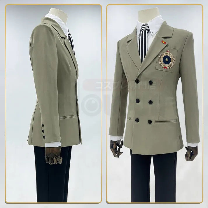 Persona 5 - Detective Uniform (Akechi Goro) Cosplay, full costume (Mantel, Krawatte, Handschuhe, Hemd, Hose)