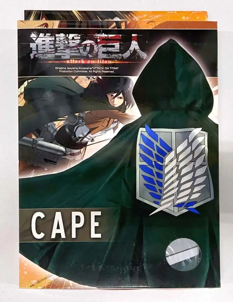 Attack on Titan - Training Corps cloak, Official Green Cape In Cardboard Box