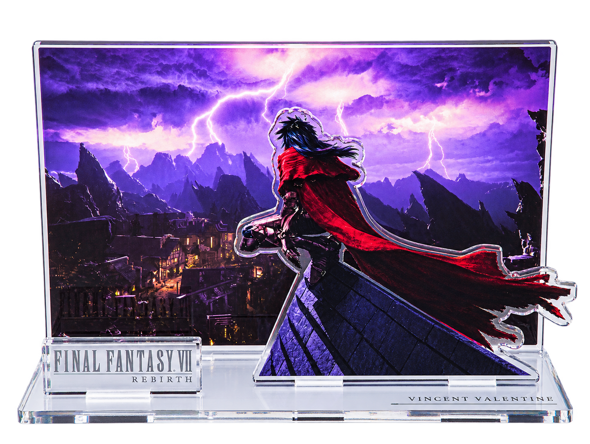Final Fantasy VII Rebirth - Vincent, Acrylic Diorama Key Art 28 cm