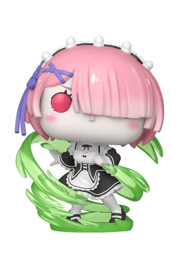 Re:Zero - Ram, POP! Plus Vinyl Figure (Wind Magic) (Glow) Exclusive 9 cm
