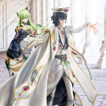Code Geass - Lelouch Lamperouge & C.C., G.E.M. Set Statue, Britannia Costume PVC 23 cm