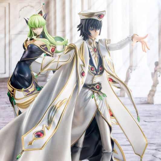 Code Geass - Lelouch Lamperouge & C.C., G.E.M. Set Statue, Britannia Costume PVC 23 cm