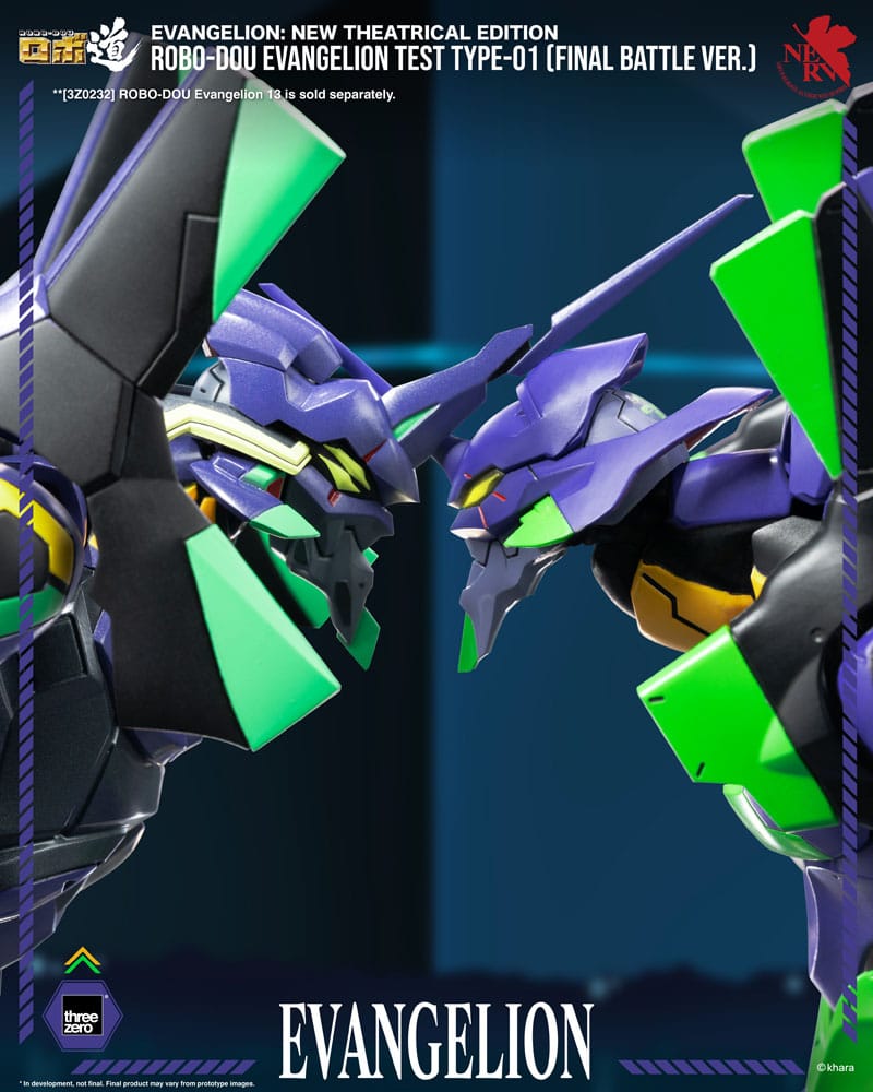 Neon Genesis Evangelion - Unit-01, New Theatrical Edition Robo-Dou Action Figure Evangelion Final Battle Version 25 cm