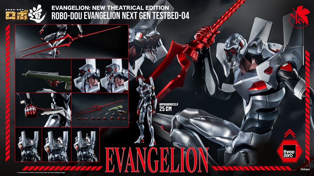 Neon Genesis Evangelion - Unit-04, New Theatrical Edition Robo-Dou Action Figure Evangelion Testbed-04 25 cm