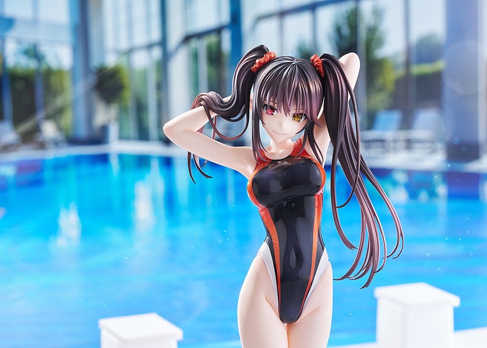 Date A Live - Kurumi Tokisaki, Swimsuit Silhouette PVC Figur 1/7 Swimwear Ver. 24 cm