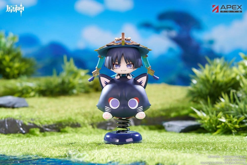Genshin Impact - Wanderer (Scaramouche), Chibi Character Yurayura Stand PVC Figure 11 cm
