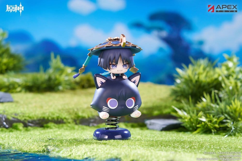 Genshin Impact - Wanderer (Scaramouche), Chibi Character Yurayura Stand PVC Figure 11 cm