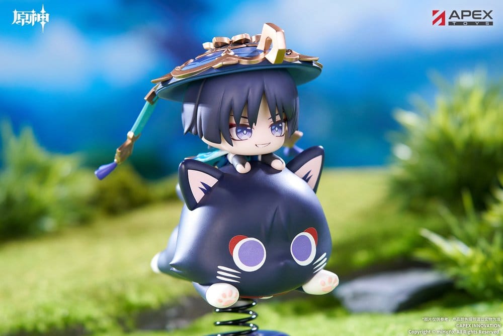 Genshin Impact - Wanderer (Scaramouche), Chibi Character Yurayura Stand PVC Figure 11 cm