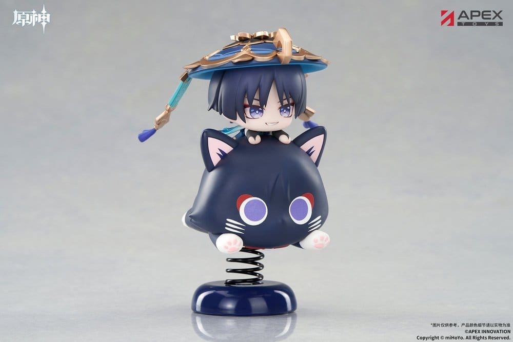 Genshin Impact - Wanderer (Scaramouche), Chibi Character Yurayura Stand PVC Figure 11 cm