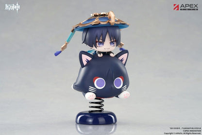 Genshin Impact - Wanderer (Scaramouche), Chibi Character Yurayura Stand PVC Figure 11 cm