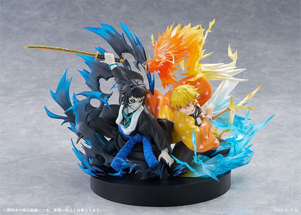 Demon Slayer: Kimetsu no Yaiba - Zenitsu Agatsuma & Kaigaku, PVC Statue 15 cm