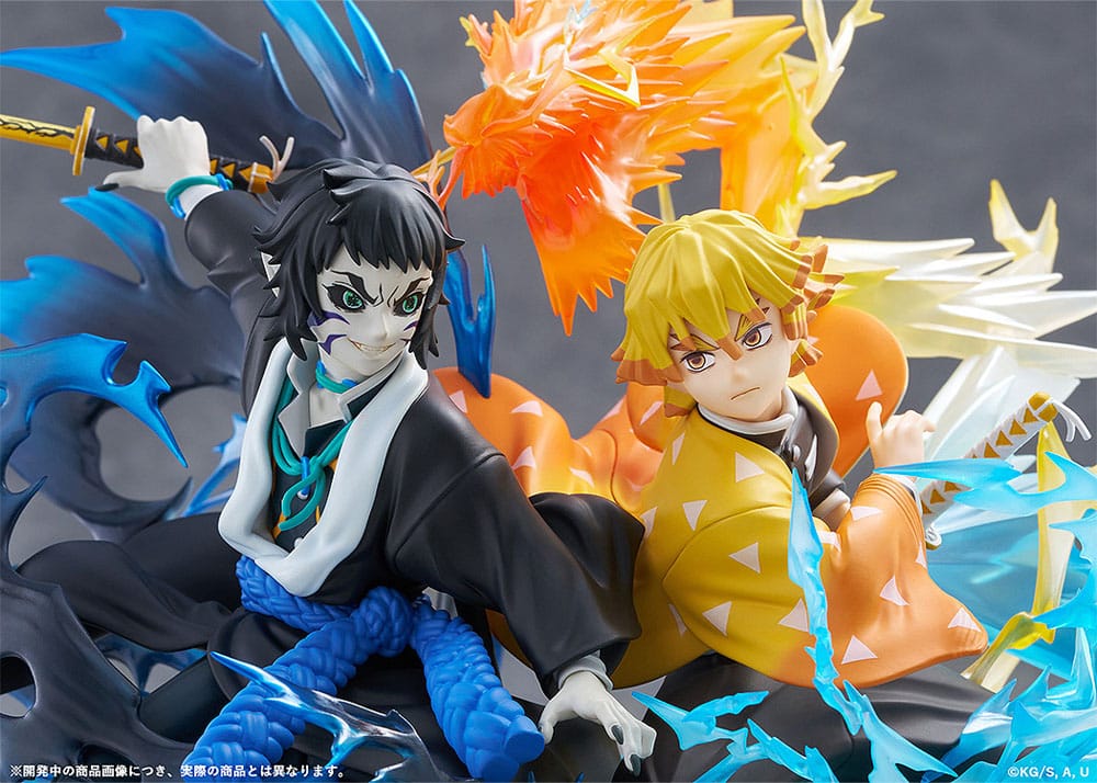 Demon Slayer: Kimetsu no Yaiba - Zenitsu Agatsuma & Kaigaku, PVC Statue 15 cm
