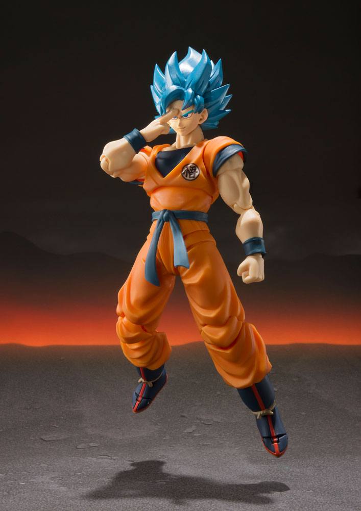 Dragon Ball Super - Super Saiyajin God Super Saiyajin Goku, Broly S.H. Figuarts Actionfigur Super 14 cm