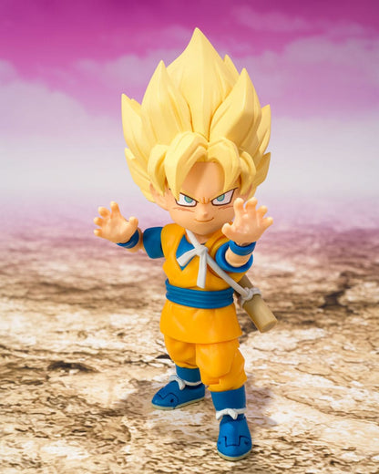 Dragon Ball - Super Saiyan Son Goku, S.H.Figuarts Actionfigur (mini) Daima 8 cm