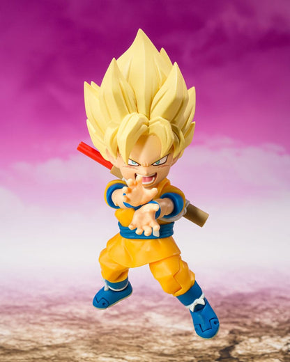 Dragon Ball - Super Saiyan Son Goku, S.H.Figuarts Actionfigur (mini) Daima 8 cm