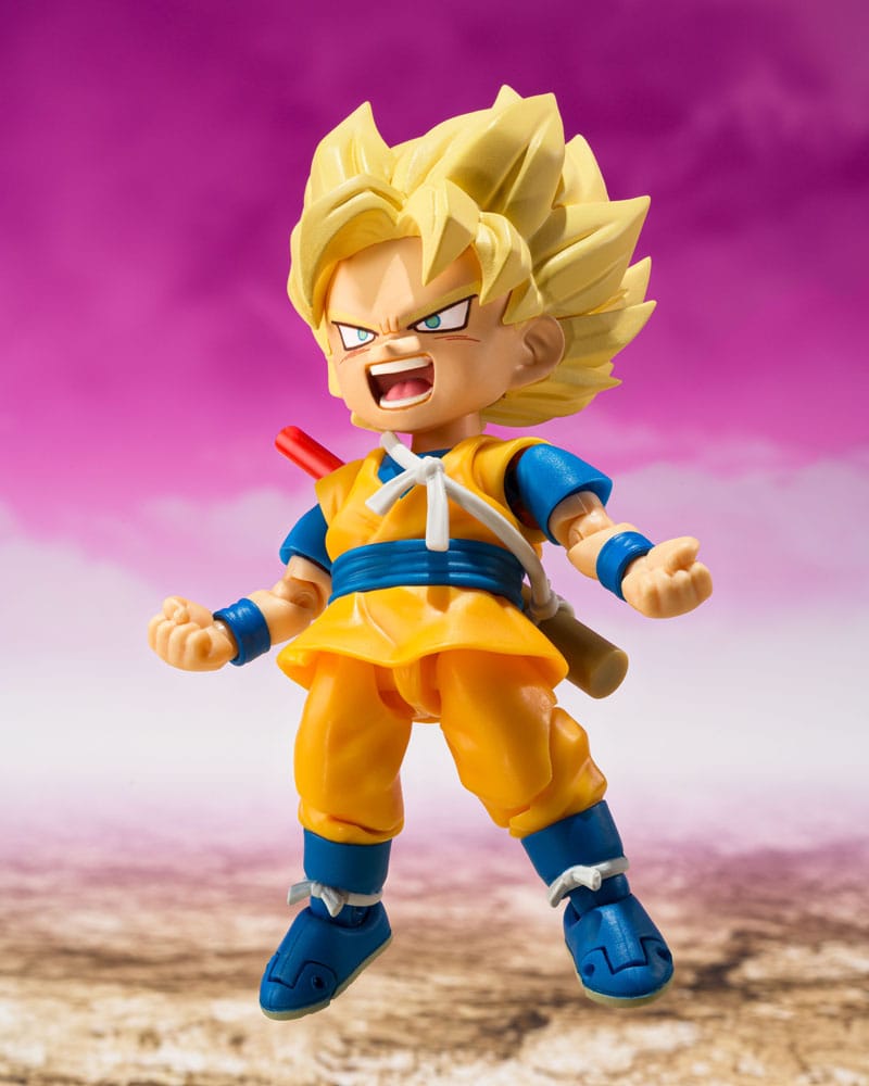 Dragon Ball - Super Saiyan Son Goku, S.H.Figuarts Actionfigur (mini) Daima 8 cm