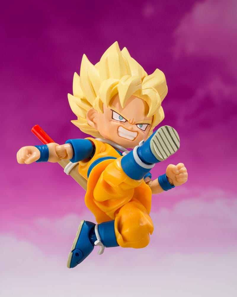 Dragon Ball - Super Saiyan Son Goku, S.H.Figuarts Actionfigur (mini) Daima 8 cm