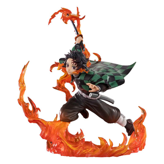 Demon Slayer: Kimetsu no Yaiba - Tanjiro Kamado, FiguartsZERO PVC Statue (Kyojuro Rengoku's Sword Guard Ver.) 19 cm