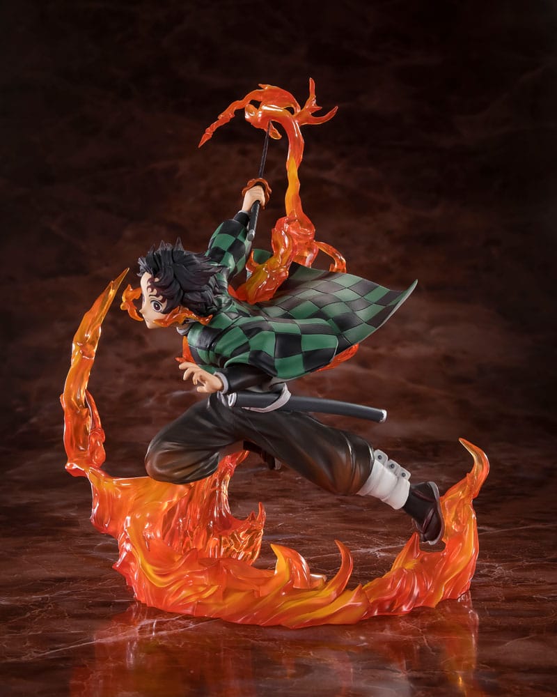 Demon Slayer: Kimetsu no Yaiba - Kamado Tanjiro, FiguartsZERO PVC Statue (Kyojuro Rengoku's Sword Guard Ver.) 19 cm