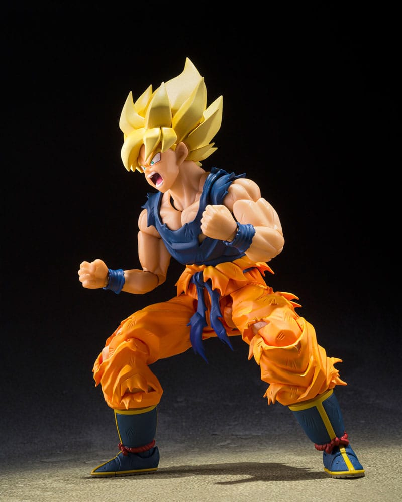 Dragon Ball Z - Super Saiyan Son Goku, S.H.Figuarts Actionfigur (Fighter of Rage) 14 cm