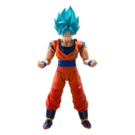 Dragon Ball Super - Super Saiyan (Blue) God Super Saiyan Son Goku, S.H.Figuarts Action Figure (Blue power transcending Limits) 15 cm