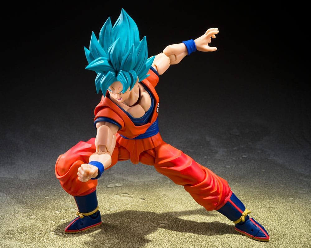 Dragon Ball Super - Super Saiyan (Blue) God Super Saiyan Son Goku, S.H.Figuarts Action Figure (Blue power transcending Limits) 15 cm