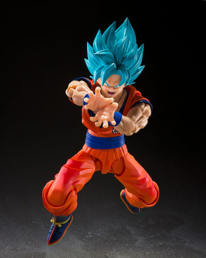 Dragon Ball Super - Super Saiyan (Blue) God Super Saiyan Son Goku, S.H.Figuarts Action Figure (Blue power transcending Limits) 15 cm